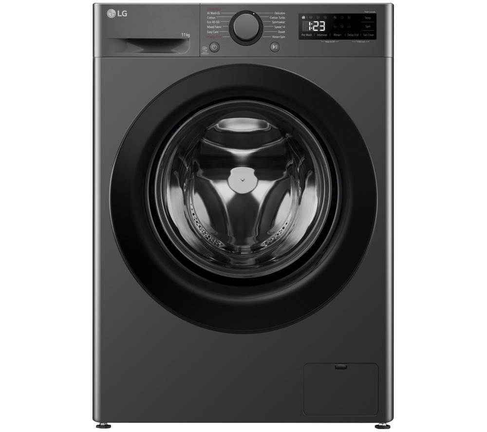 LG Series 4 AI Direct Drive F4Y511GBLN1 11 kg 1400 Spin Washing Machine - Slate Grey