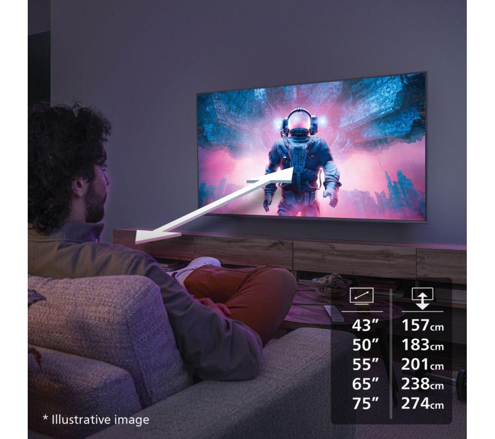 PHILIPS 55PUS7800/05 55" Smart 4K Ultra HD HDR QLED TV