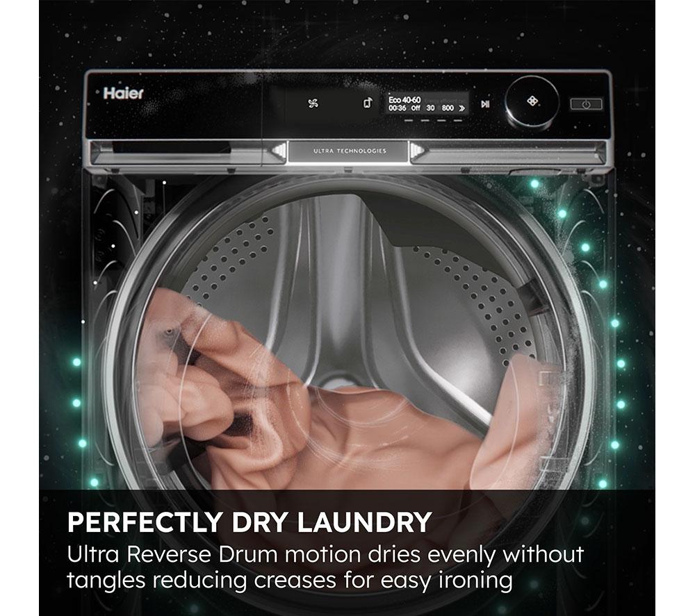 HAIER X Series 11 HWD120BD16397EUK WiFi-enabled Heat Pump 12 kg Washer Dryer - White