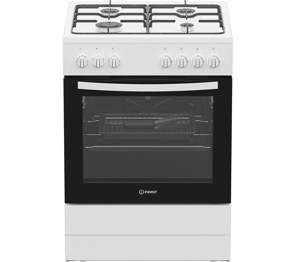 INDESIT I6G3PMW/UK 60 cm Dual Fuel Cooker - White