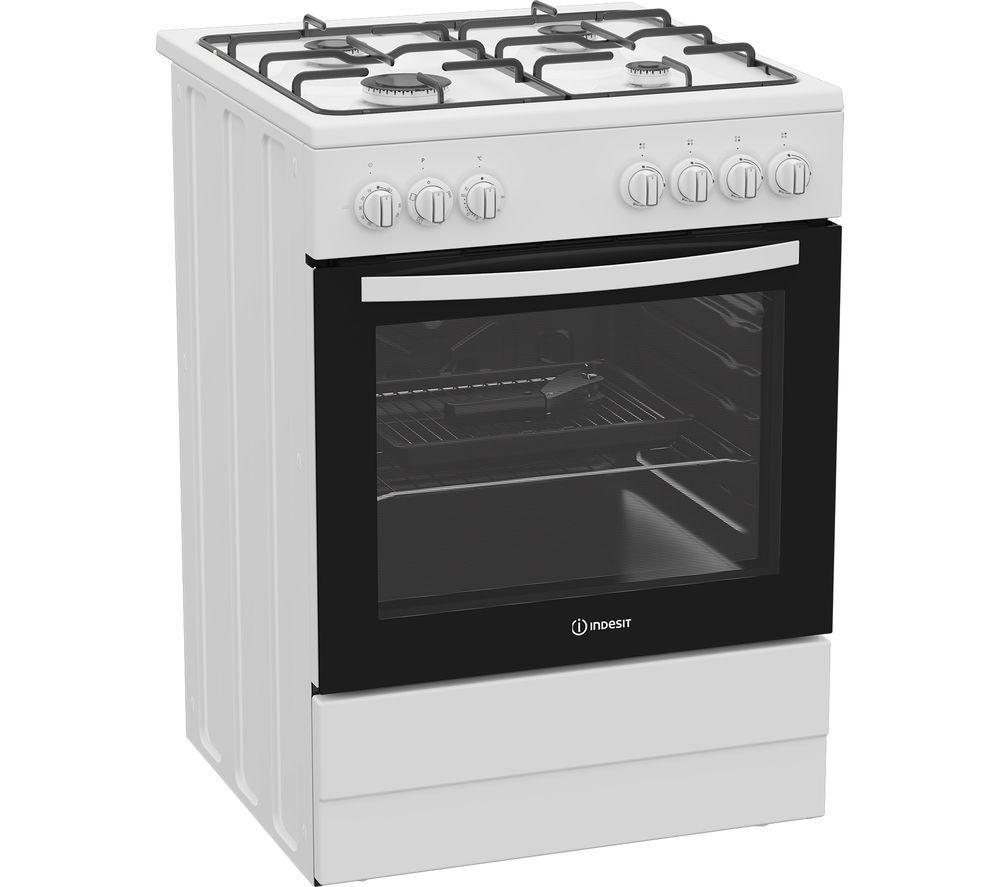INDESIT I6G3PMW/UK Cocina de doble combustible de 60 cm - Blanco