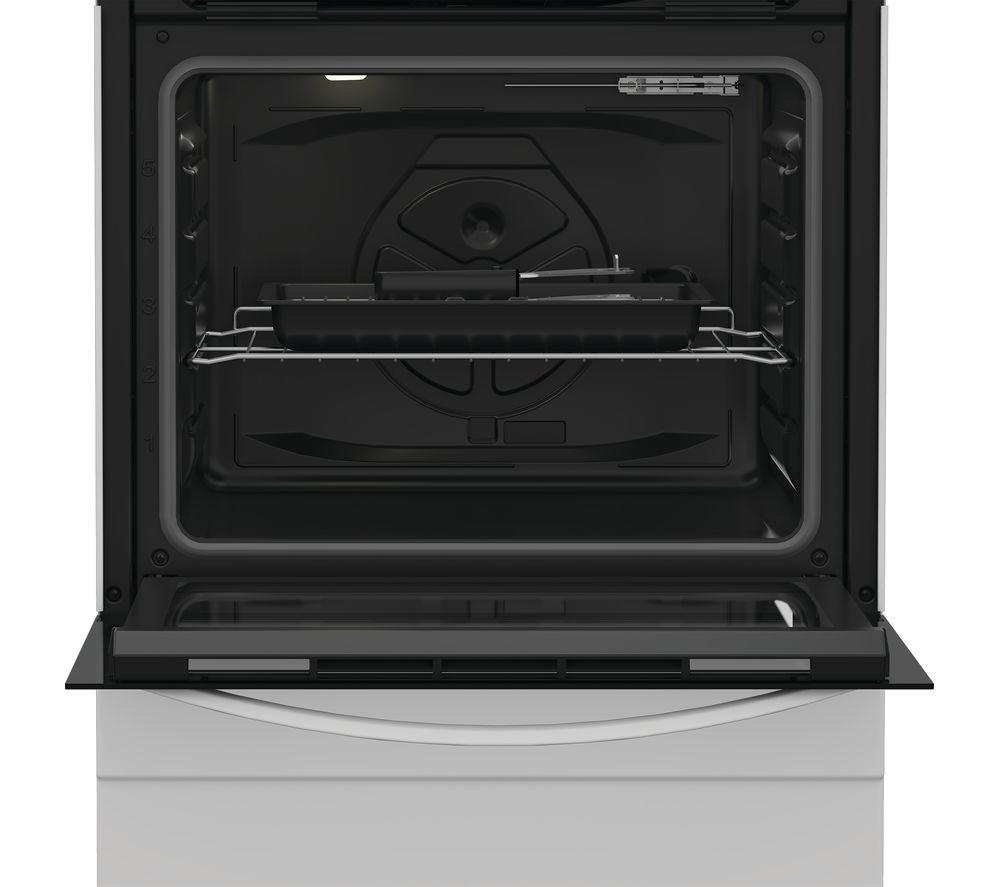 INDESIT I6G3PMW/UK Cocina de doble combustible de 60 cm - Blanco