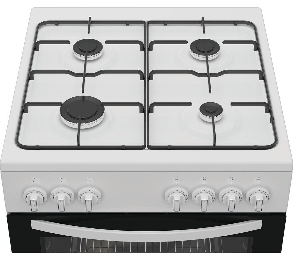 INDESIT I6G3PMW/UK Cocina de doble combustible de 60 cm - Blanco