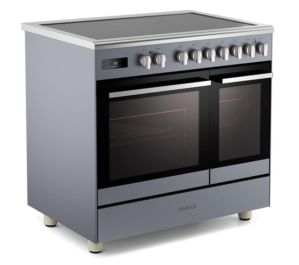 KENWOOD CK603IND-SL 90 cm Elektro-Induktionsherd – Schiefergrau & Chrom