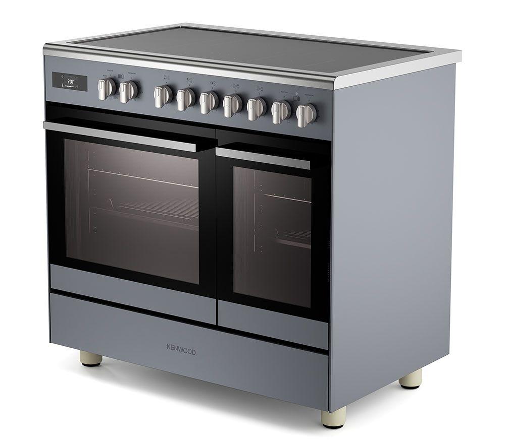 KENWOOD CK603IND-SL 90 cm Elektro-Induktionsherd – Schiefergrau & Chrom