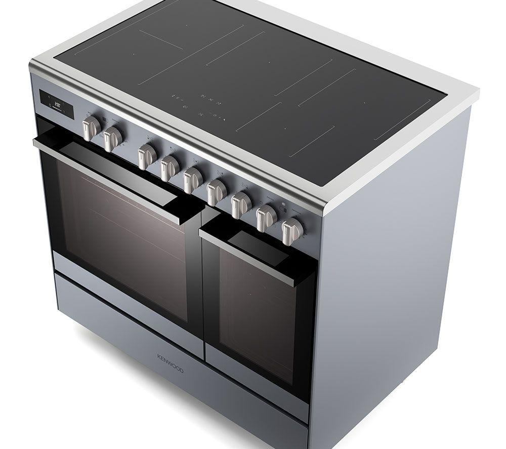 KENWOOD CK603IND-SL 90 cm Elektro-Induktionsherd – Schiefergrau & Chrom