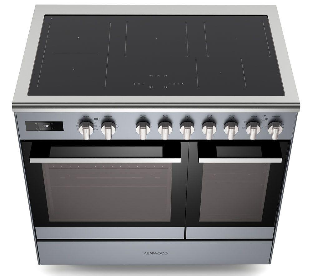 KENWOOD CK603IND-SL 90 cm Elektro-Induktionsherd – Schiefergrau & Chrom
