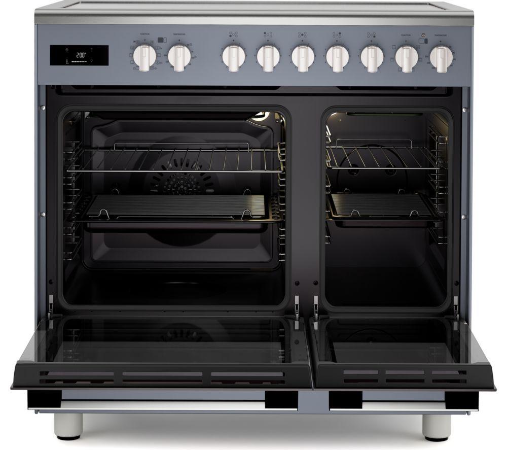 KENWOOD CK603IND-SL 90 cm Elektro-Induktionsherd – Schiefergrau & Chrom