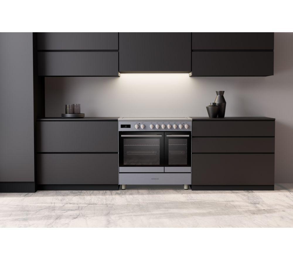 KENWOOD CK603IND-SL 90 cm Elektro-Induktionsherd – Schiefergrau & Chrom