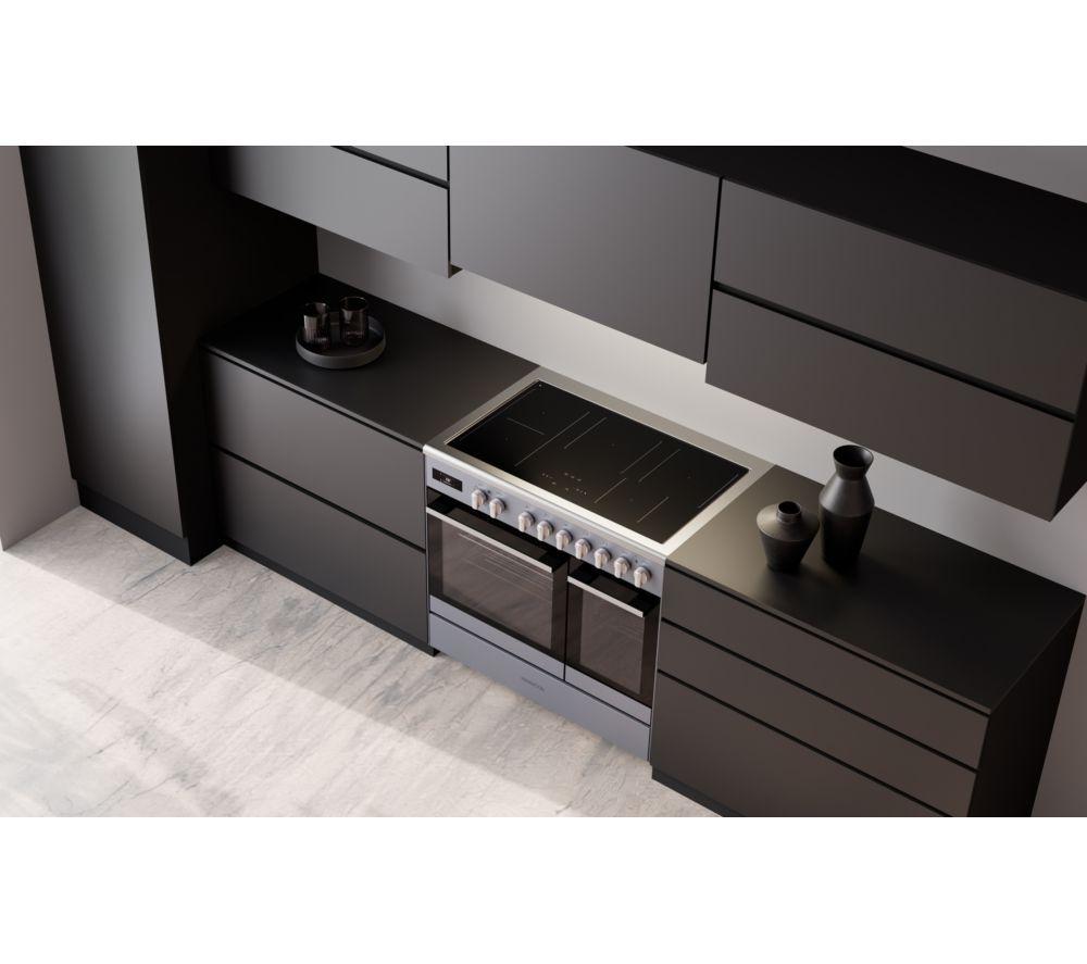 KENWOOD CK603IND-SL 90 cm Elektro-Induktionsherd – Schiefergrau & Chrom