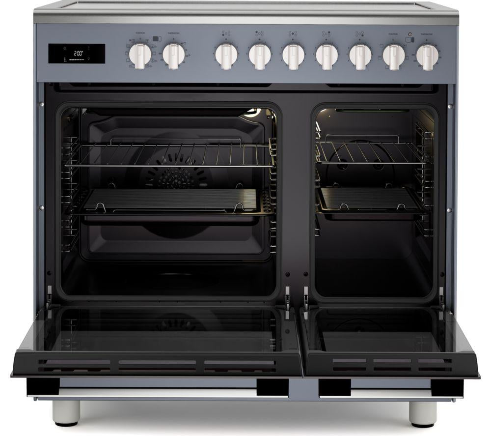 KENWOOD CK603IND-SL 90 cm Elektro-Induktionsherd – Schiefergrau & Chrom