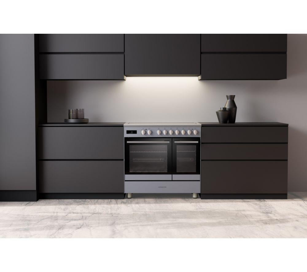 KENWOOD CK603IND-SL 90 cm Elektro-Induktionsherd – Schiefergrau & Chrom