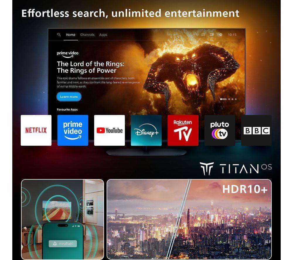 PHILIPS 75PUS7800/12 75" Smart 4K Ultra HD HDR QLED TV