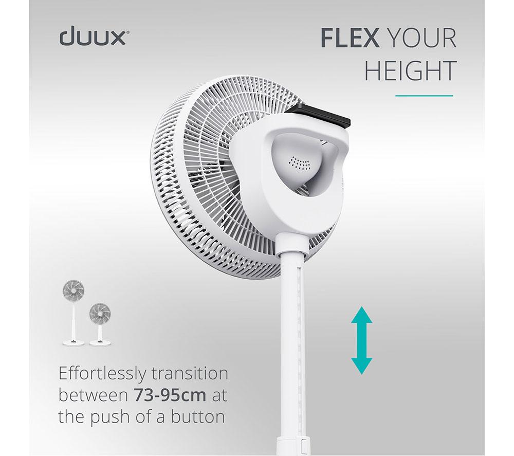 DUUX Whisper 2 13.4" Pedestal Fan - White