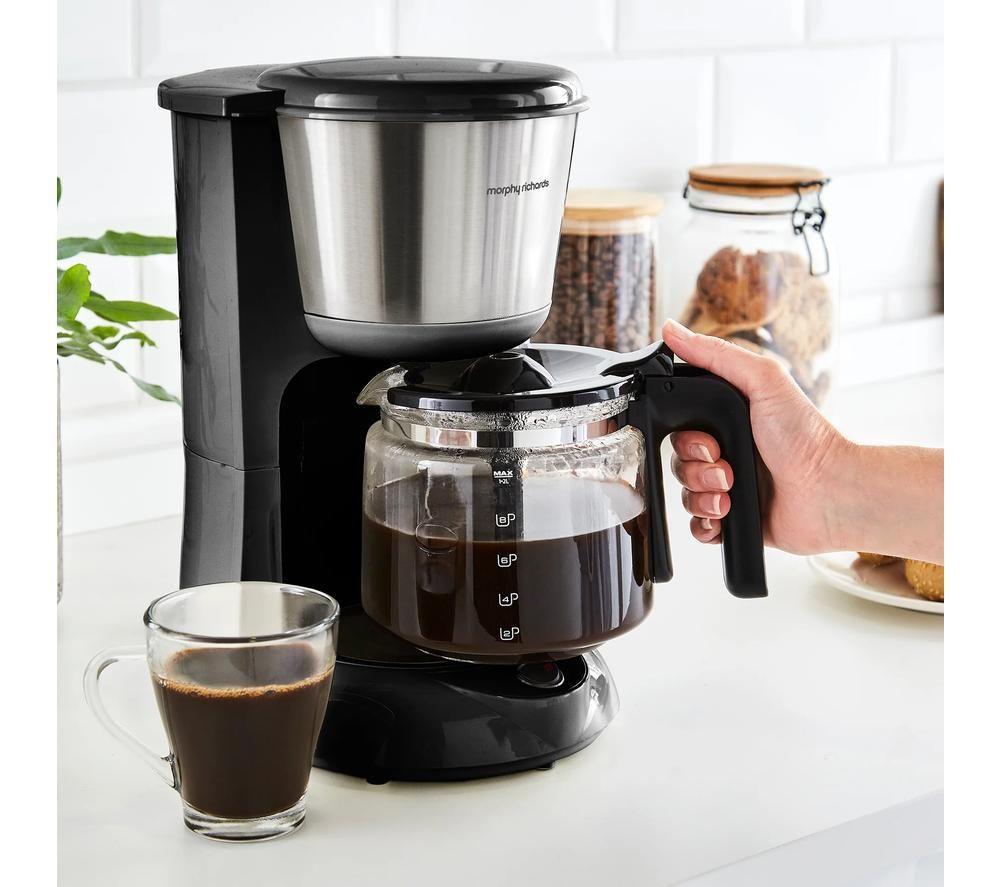 MORPHY RICHARDS Equip 162501 Cafetera de filtro - Negro y plata