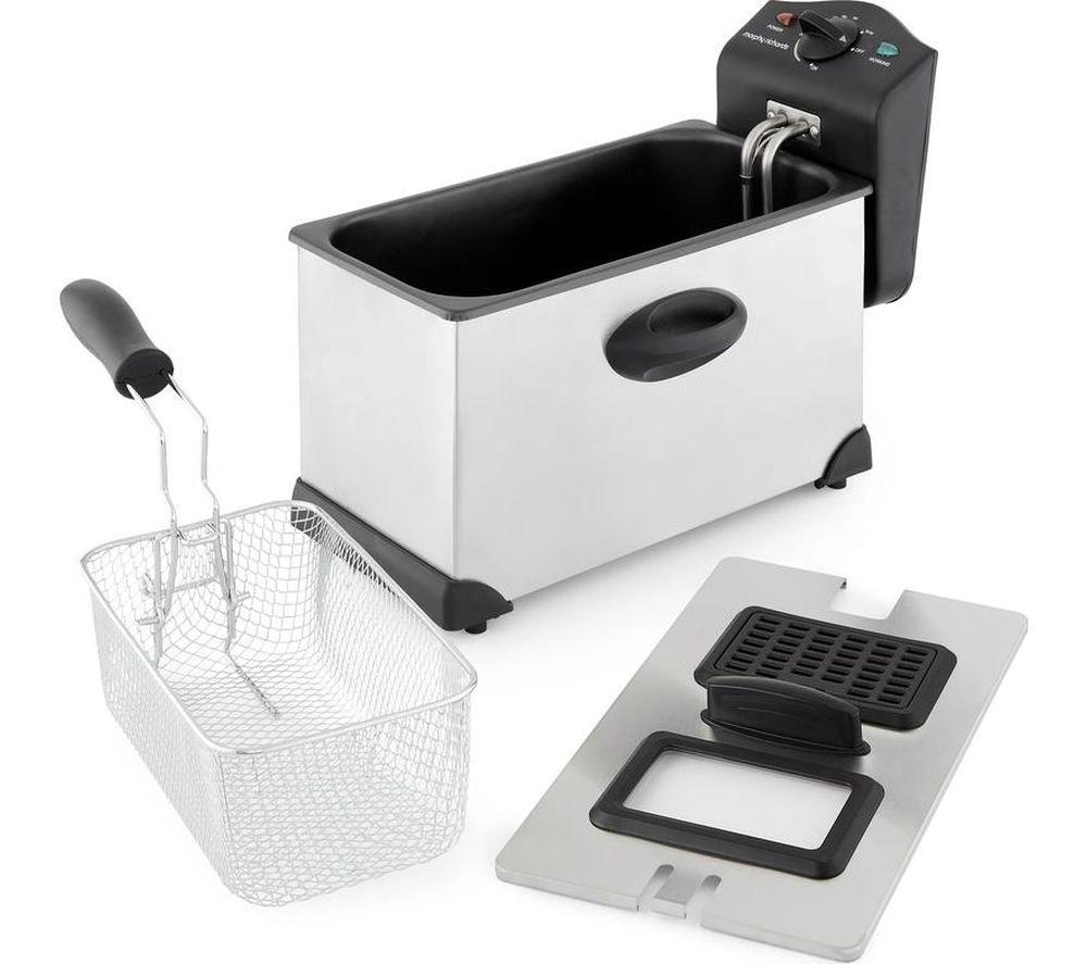 MORPHY RICHARDS Clear View 482000 Deep Fryer - Silver & Black