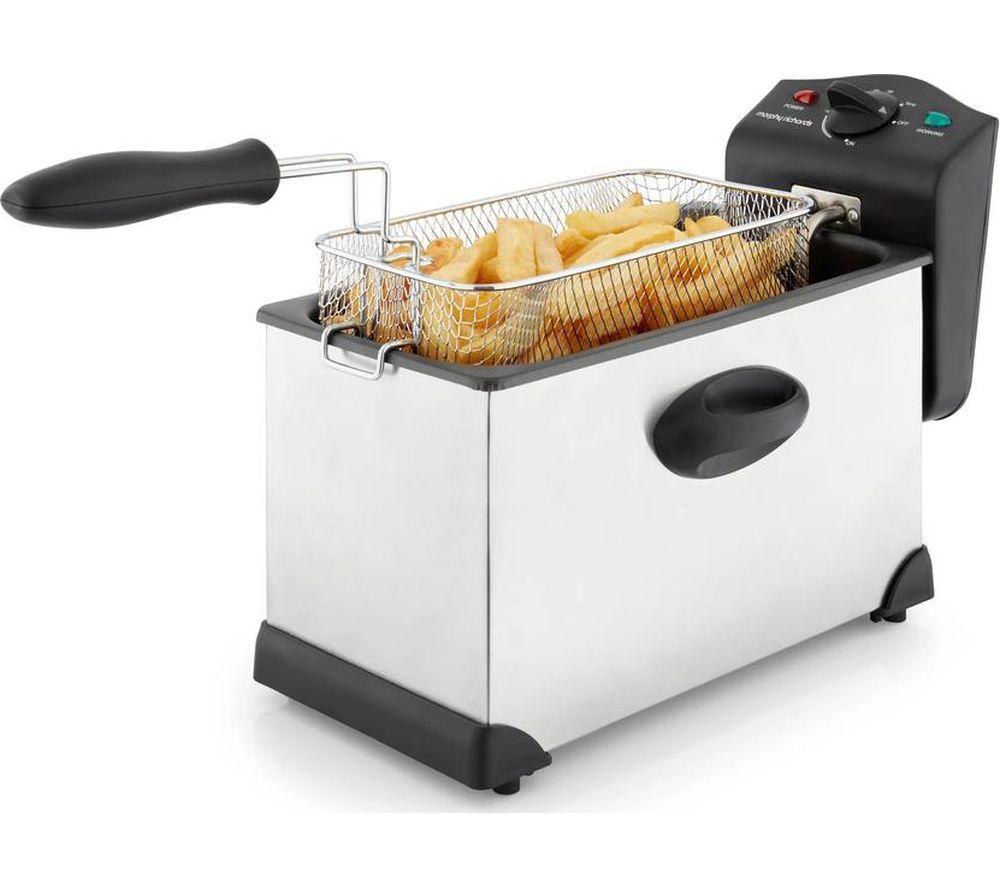 MORPHY RICHARDS Clear View 482000 Deep Fryer - Silver & Black