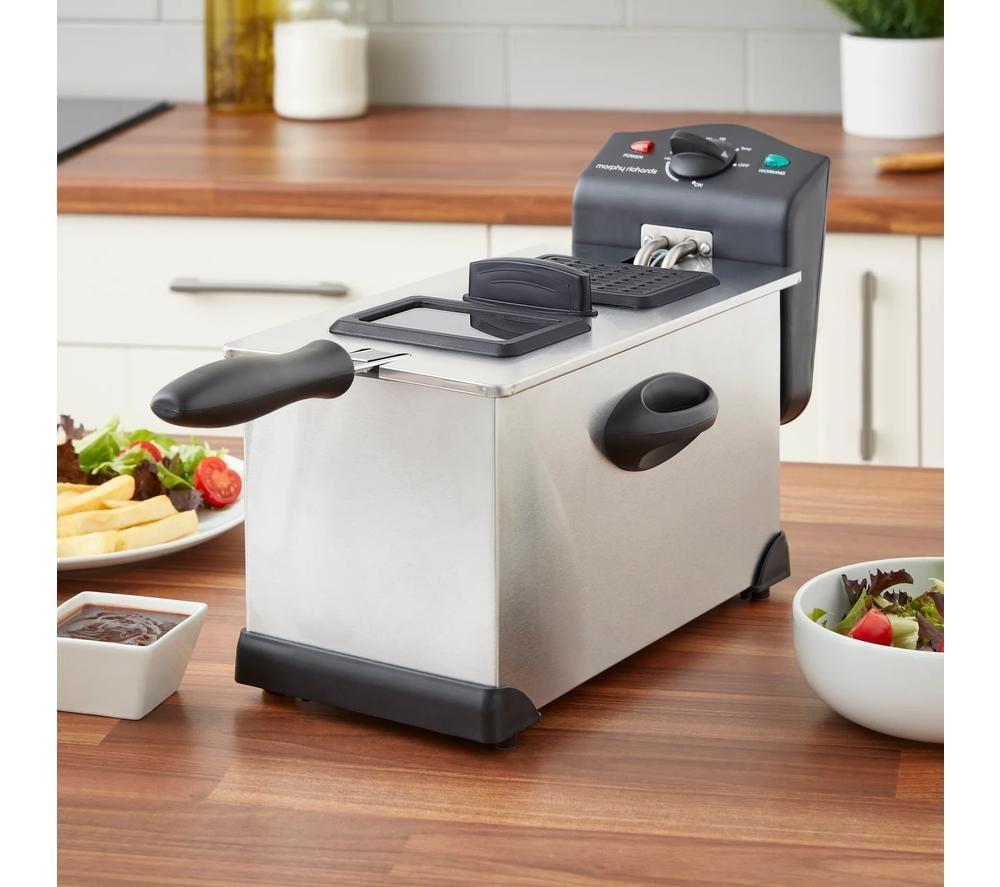 MORPHY RICHARDS Clear View 482000 Deep Fryer - Silver & Black