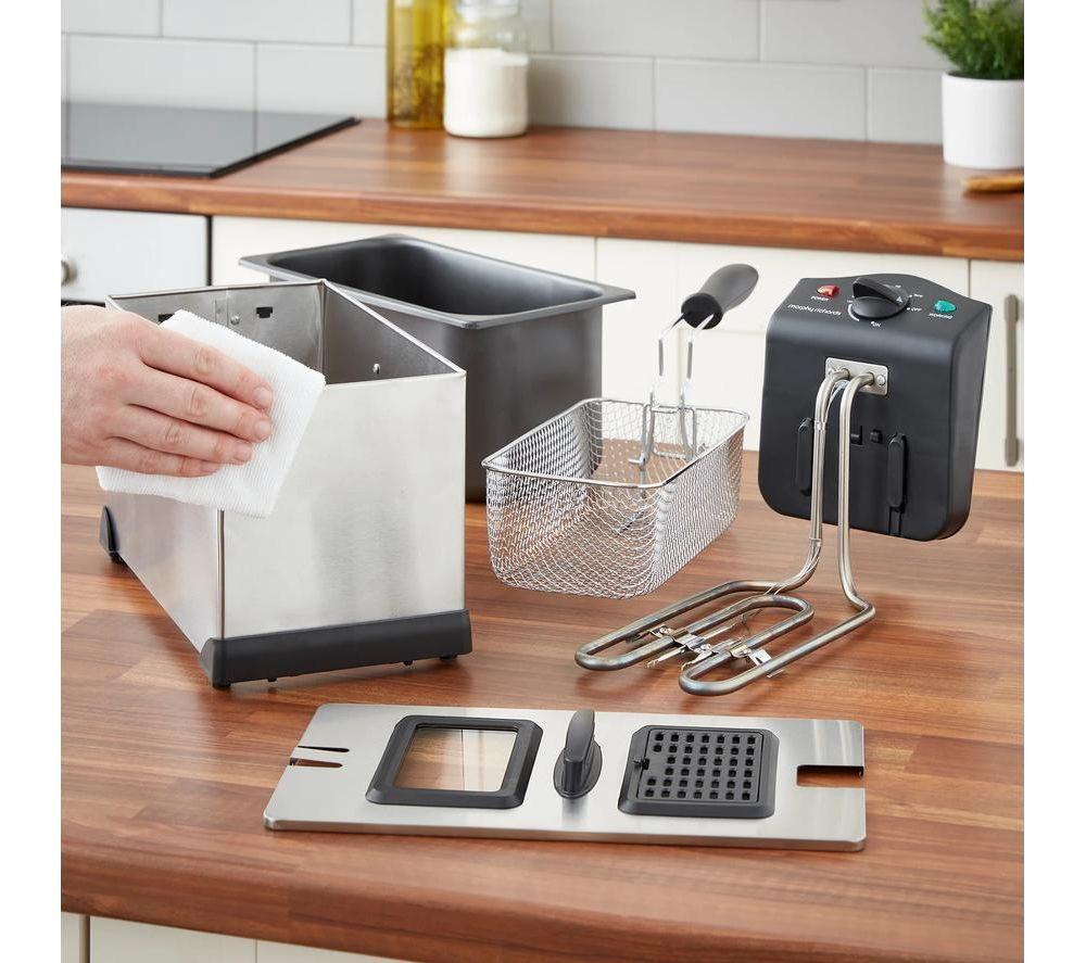 MORPHY RICHARDS Clear View 482000 Deep Fryer - Silver & Black