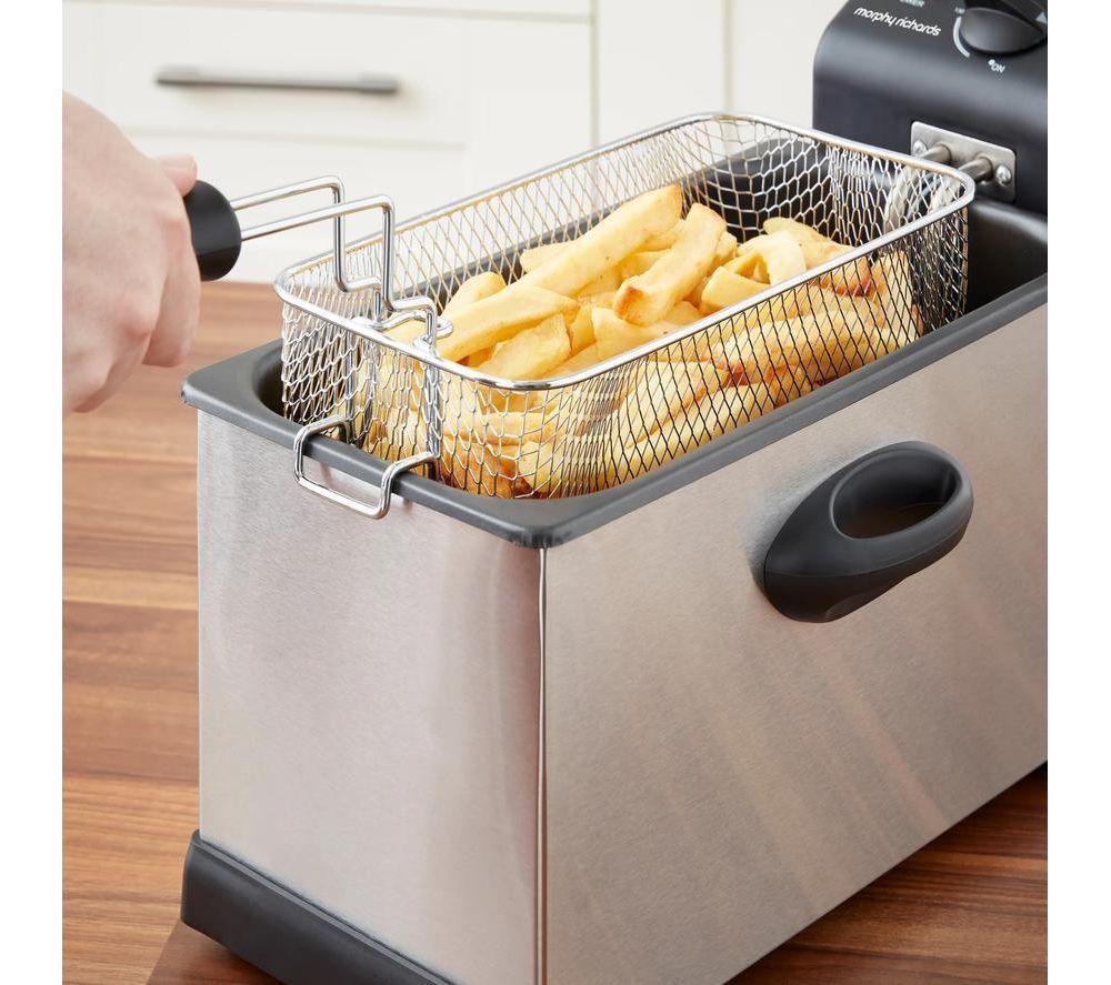 MORPHY RICHARDS Clear View 482000 Deep Fryer - Silver & Black