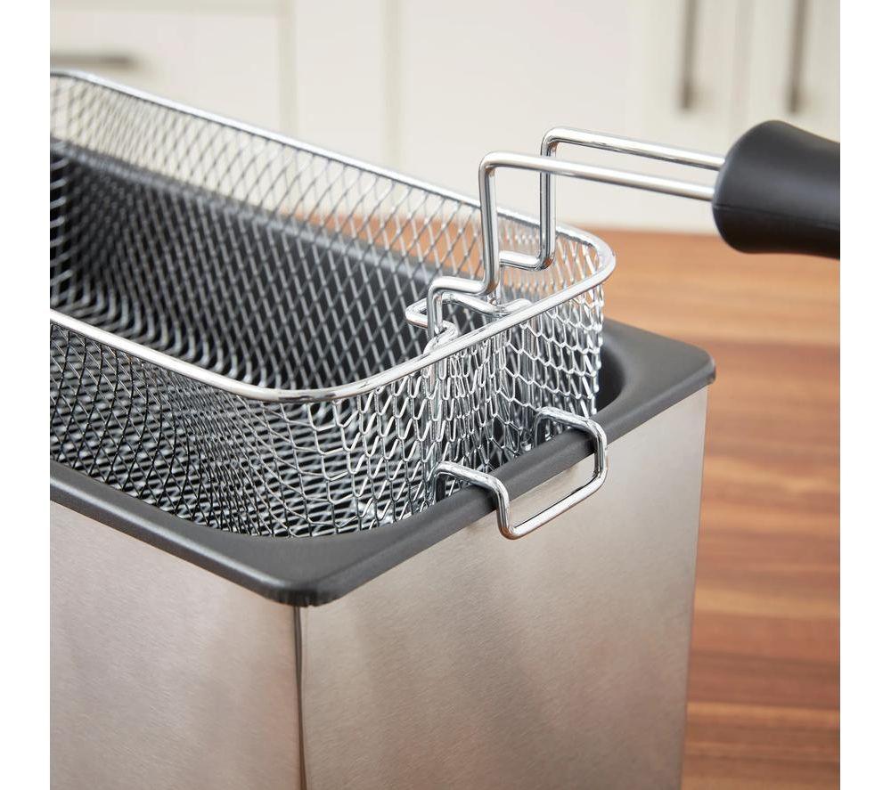 MORPHY RICHARDS Clear View 482000 Deep Fryer - Silver & Black