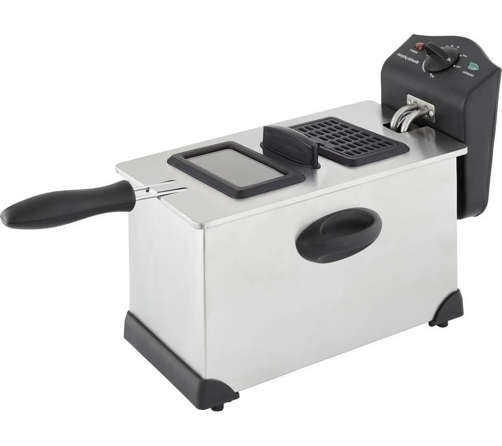 MORPHY RICHARDS Clear View 482000 Deep Fryer - Silver & Black