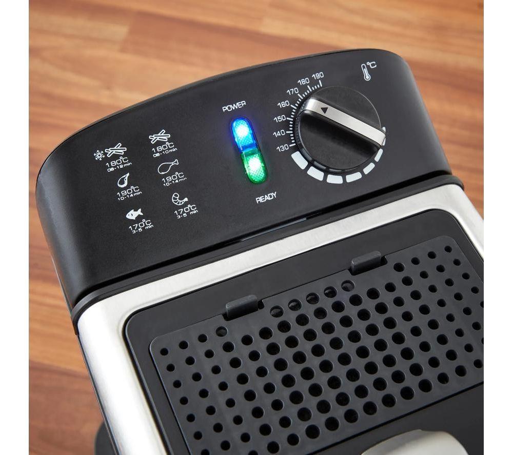 Freidora MORPHY RICHARDS Filter Pro 482001 - Negro y plateado