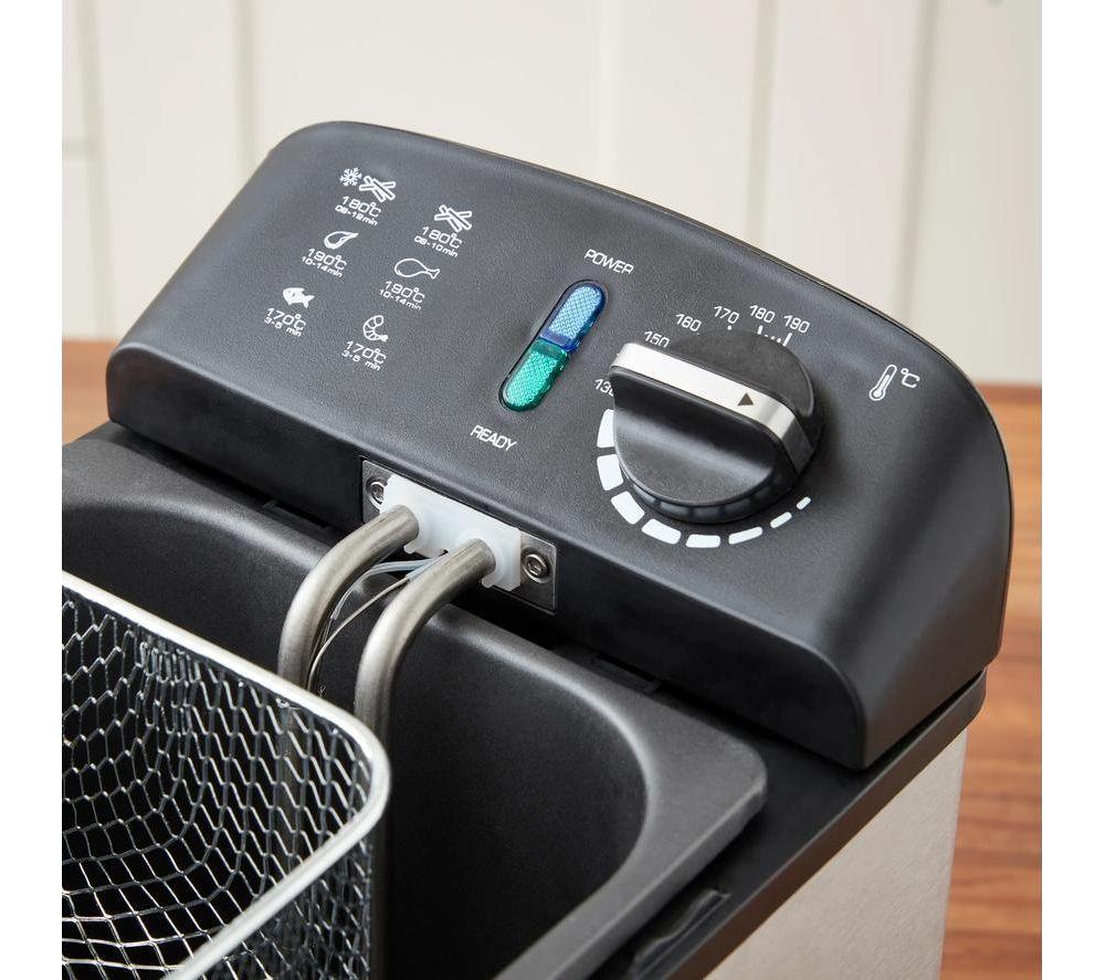 Freidora MORPHY RICHARDS Filter Pro 482001 - Negro y plateado