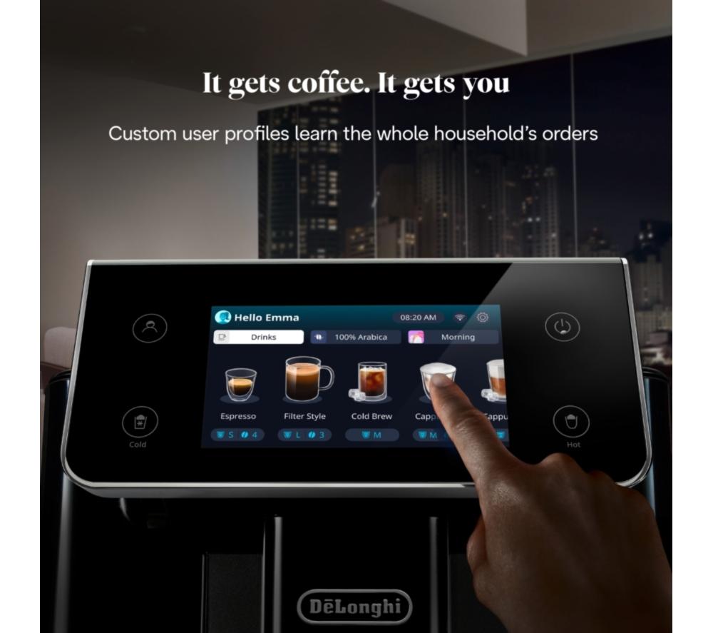 DELONGHI Prima Donna Aromatic ECAM630.75.TSM Smart Kaffeevollautomat - Silber