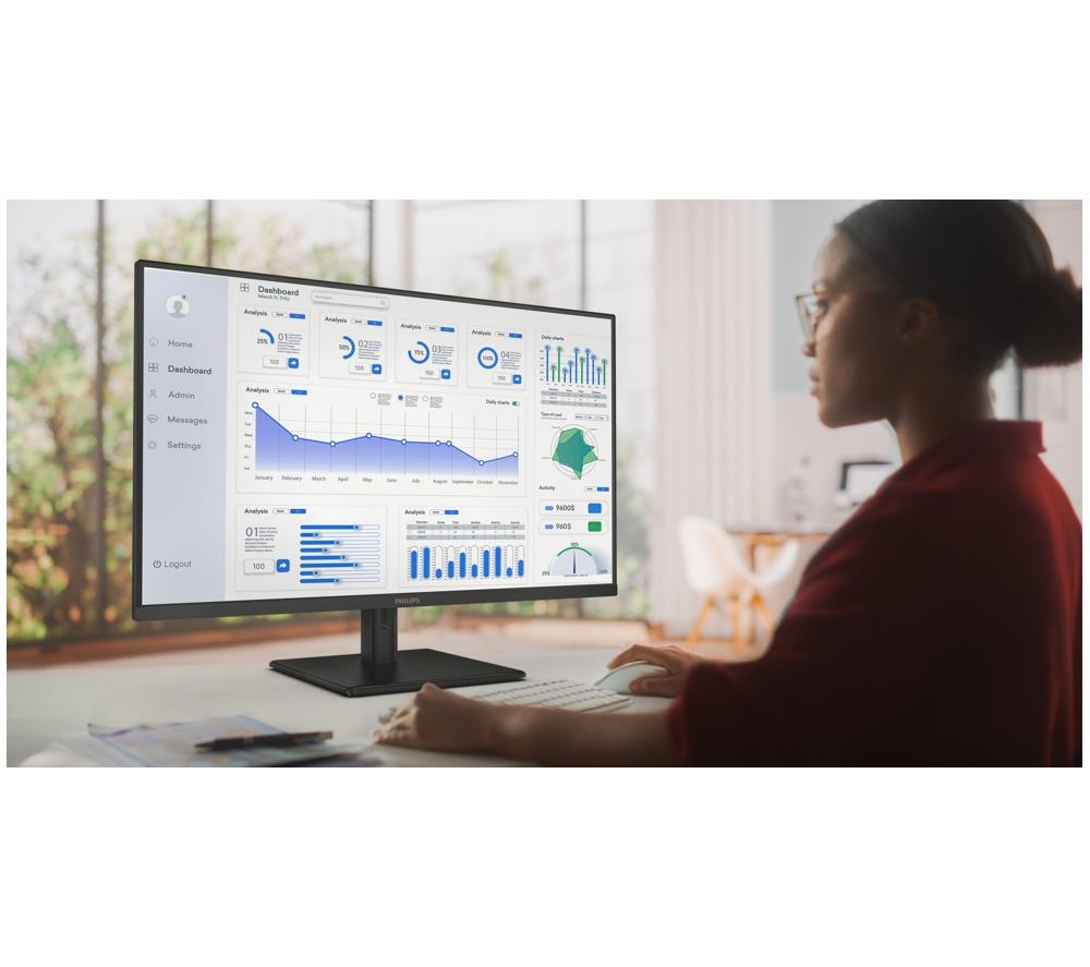 PHILIPS 32E1N1800LA/00 4K Ultra HD 32" VA LCD Monitor - Black