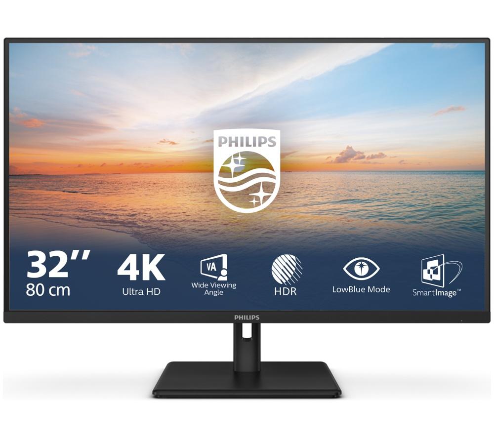 PHILIPS 32E1N1800LA/00 4K Ultra HD 32" VA LCD Monitor - Black