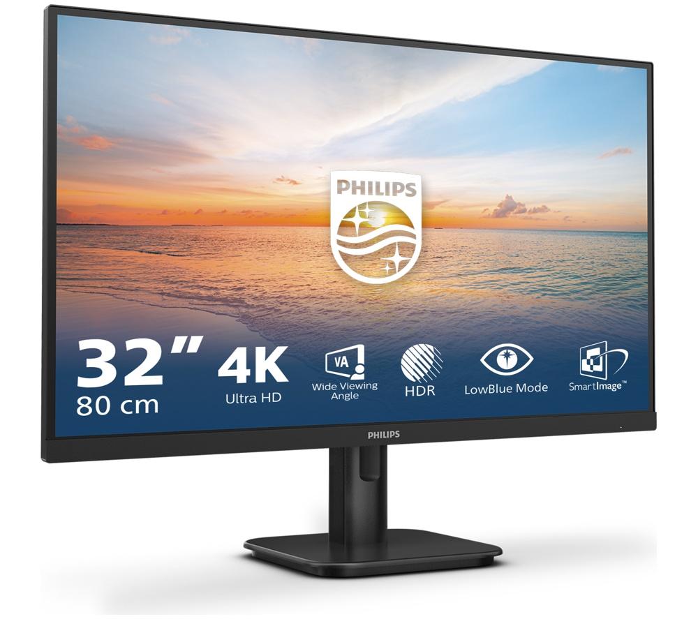 PHILIPS 32E1N1800LA/00 4K Ultra HD 32" VA LCD Monitor - Black