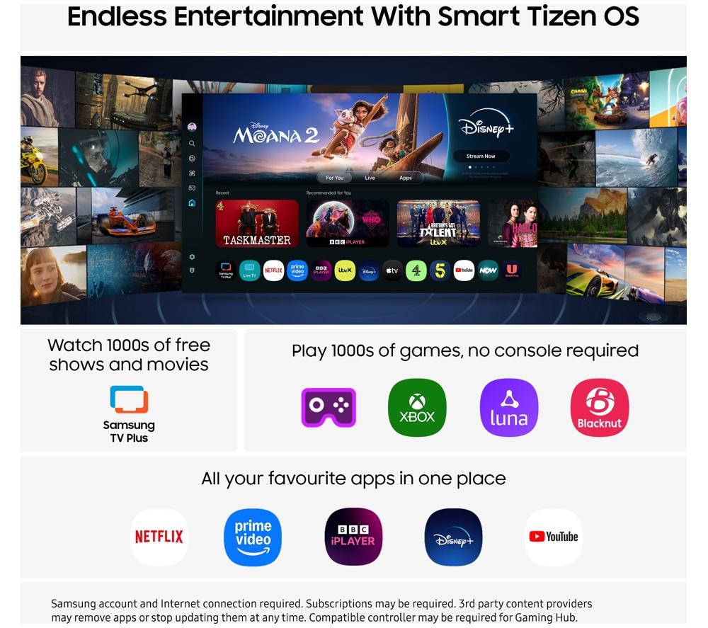 SAMSUNG Q8F 43" QLED 4K Vision AI Smart TV 2025 - QE43Q8F
