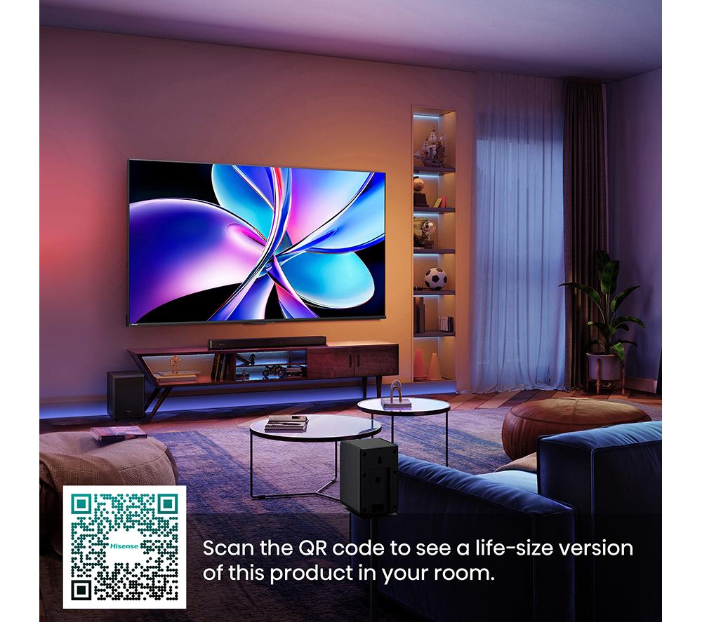 HISENSE E7Q PRO 55" QLED 4K HDR Smart TV with Freely - 55E7QTUK PRO