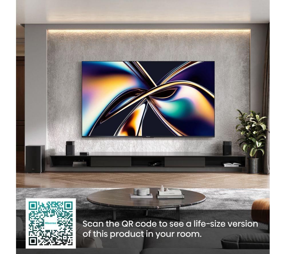 HISENSE U8Q 65" Mini LED 4K 165Hz Smart AI TV with Freely - 65U8QTUK