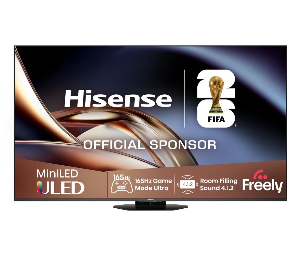 HISENSE U8Q 65" Mini LED 4K 165Hz Smart AI TV with Freely - 65U8QTUK