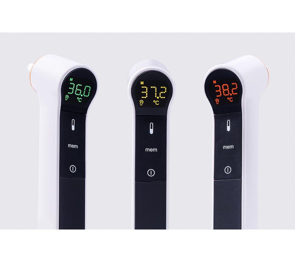 KINETIK Infrared Ear & Forehead Thermometer - White & Black