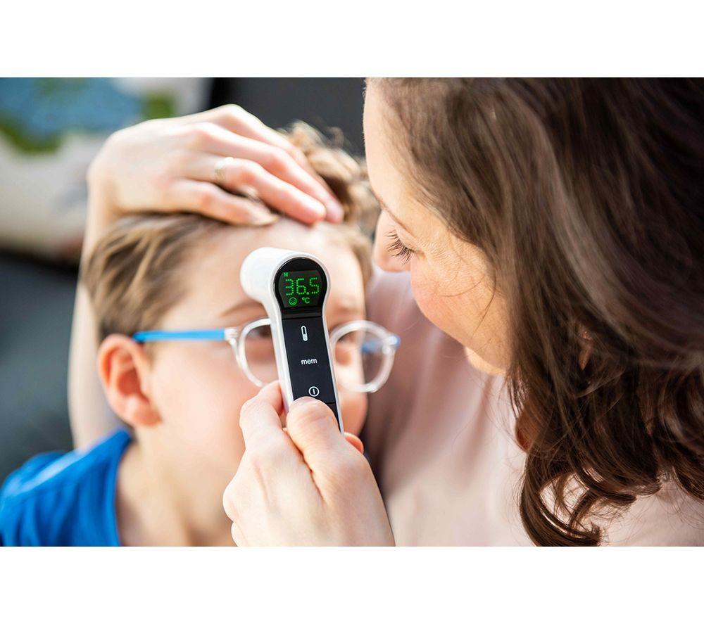 KINETIK Infrared Ear & Forehead Thermometer - White & Black