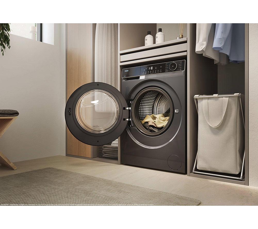 HAIER X Series 5 HW100-BP14357GUUK WiFi-enabled 10 kg 1400 Spin Washing Machine - Graphite