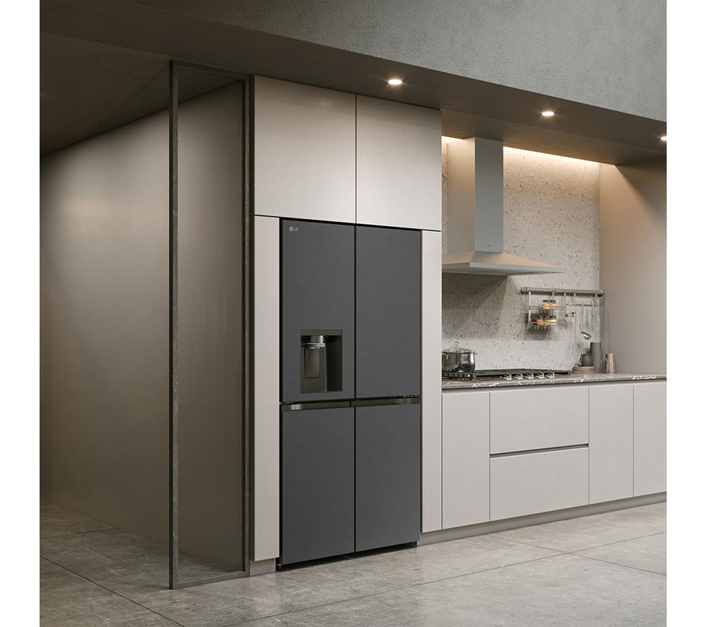 Frigorífico americano inteligente LG NatureFRESH GMF960EV4E - Essence Black Steel