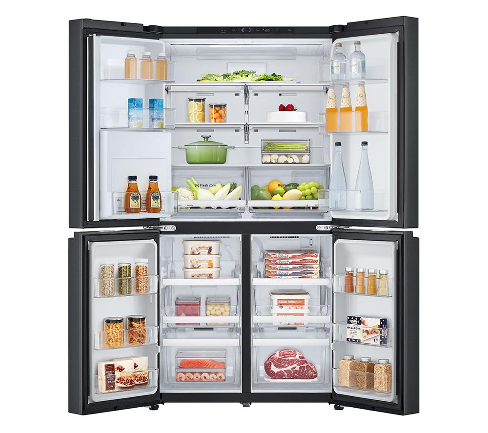 Frigorífico americano inteligente LG NatureFRESH GMF960EV4E - Essence Black Steel