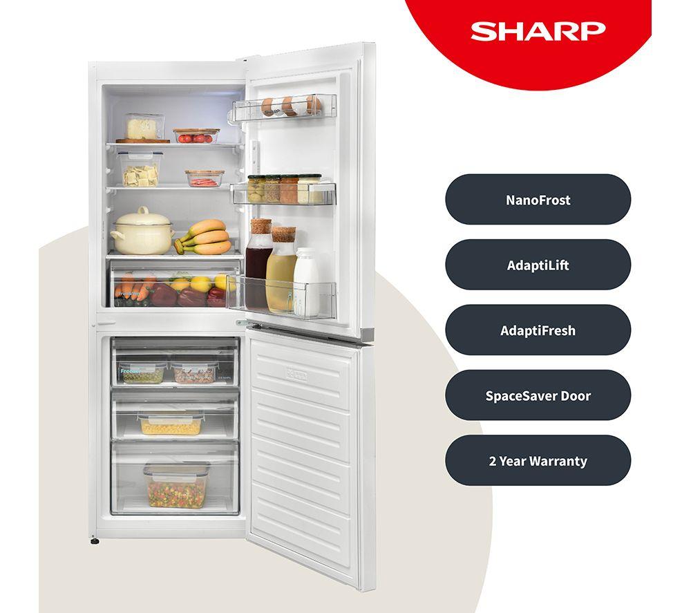 SHARP SJ-BB02DTXWE-EN Frigorífico Combi 60/40 - Blanco
