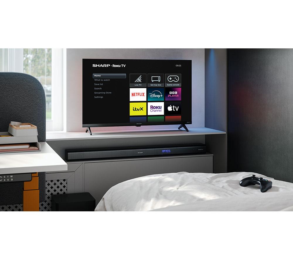 SHARP 1T-C32HD2725KB Roku TV 32" Smart HD Ready HDR LED TV
