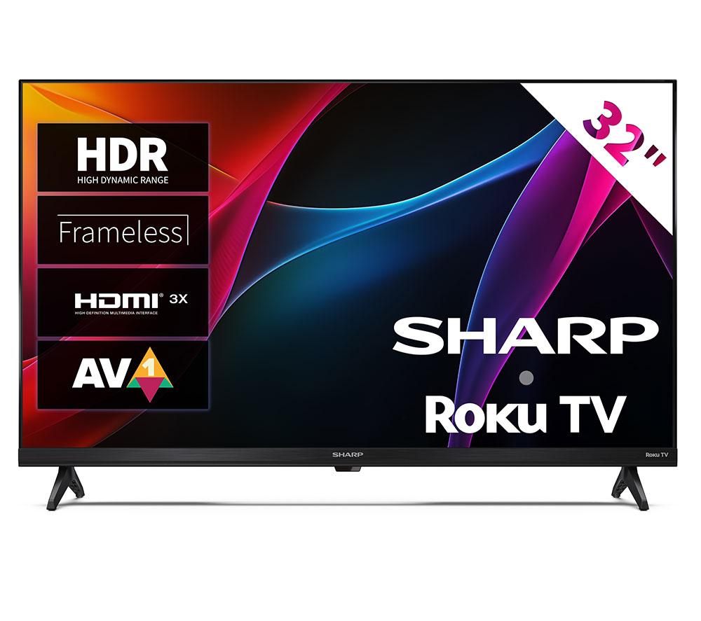 SHARP 1T-C32HD2725KB Roku TV 32" Smart HD Ready HDR LED TV