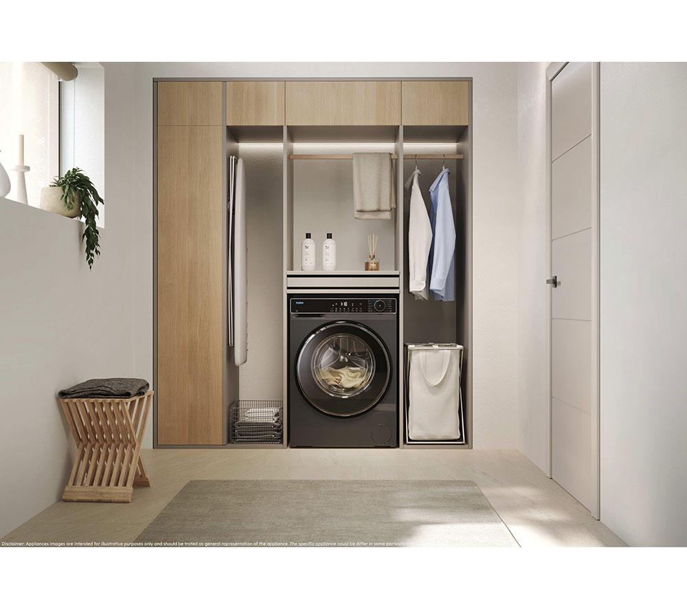 Lavadora Haier Serie X 5 HW90-B14357GTUUK con WiFi, 9 kg, 1400 rpm - Grafito