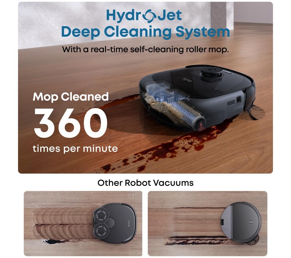 EUFY Omni E28 Robot Vacuum & Mop with All-in-One Station & Portable Deep Cleaner - Black