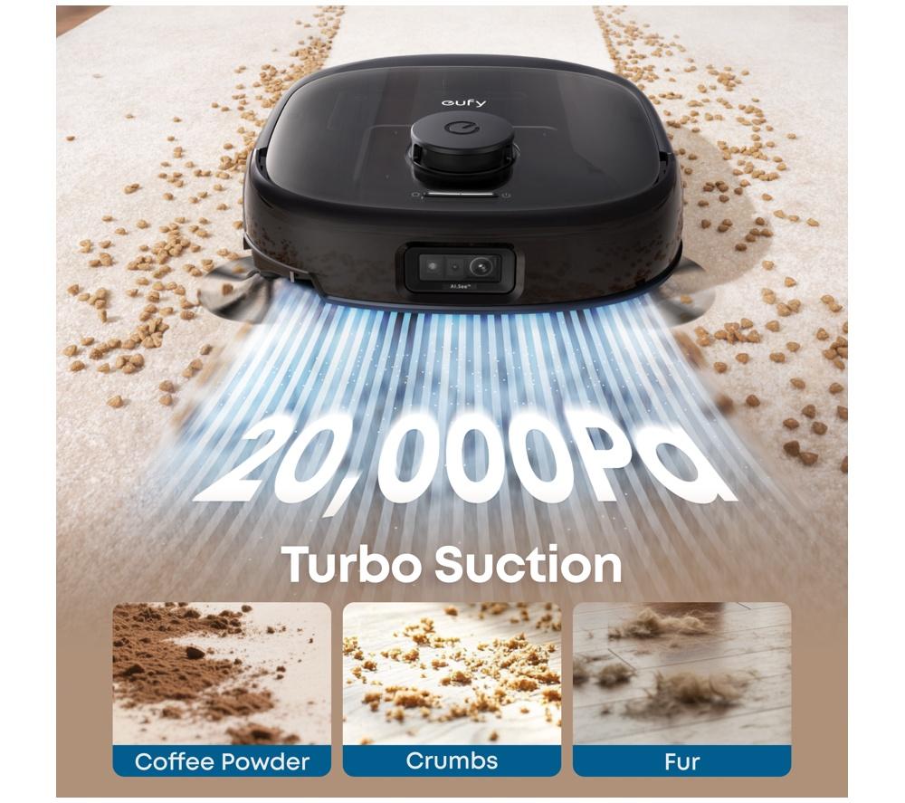 EUFY Omni E28 Robot Vacuum & Mop with All-in-One Station & Portable Deep Cleaner - Black