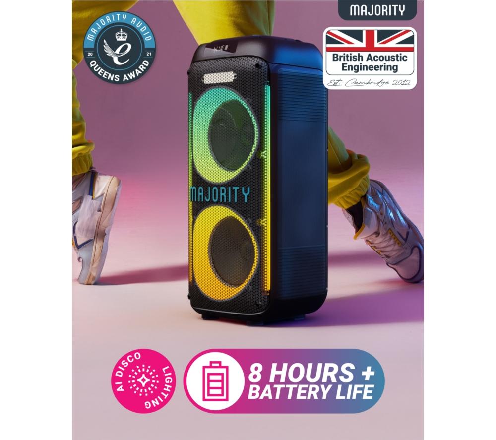 Altavoz Portátil para Fiestas Bluetooth Megasound MAJORITY Pulse 2 - Negro