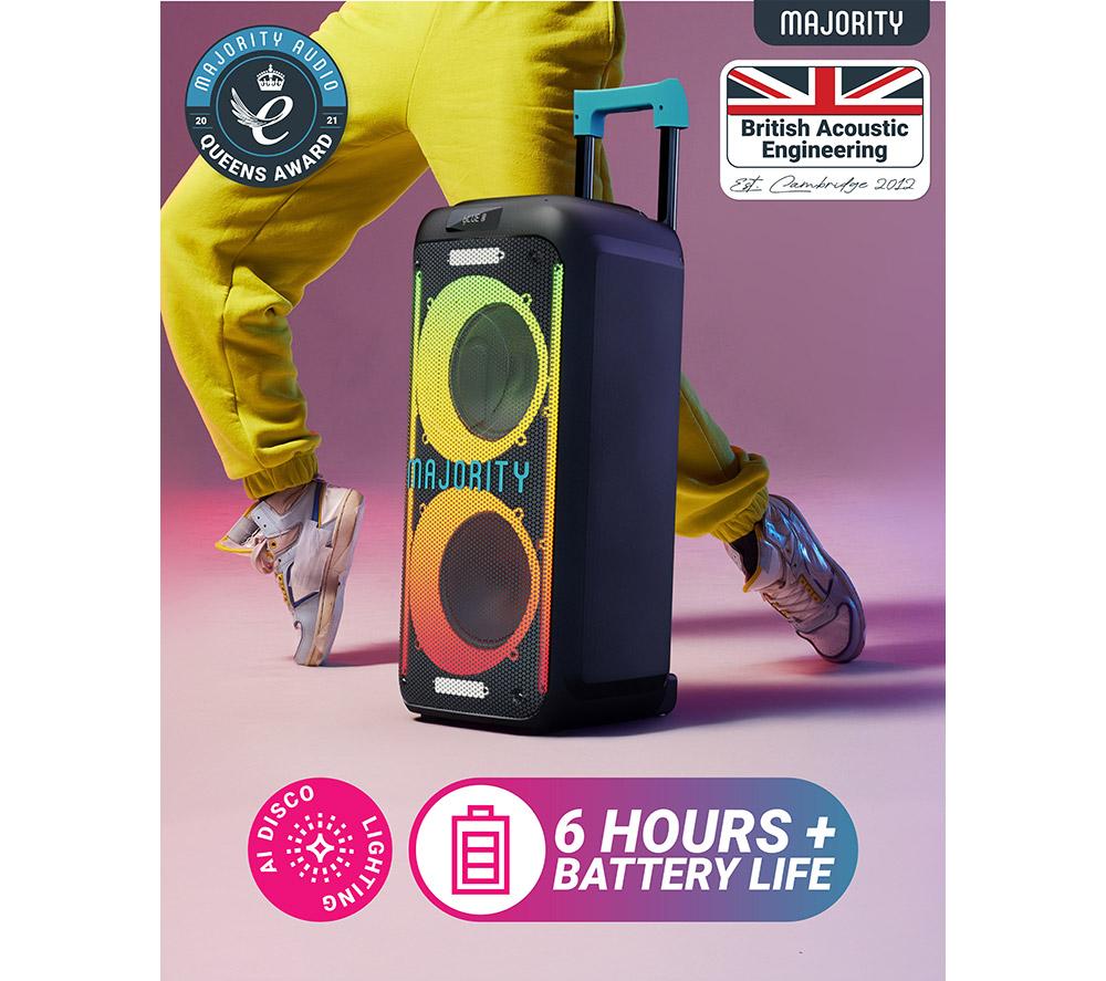 MAJORITY Pulse 3 Portable Bluetooth Megasound Party Speaker - Black