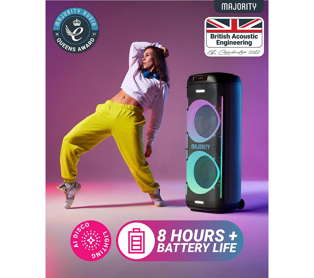 MAJORITY Pulse 5 Portable Bluetooth Megasound Party Speaker - Black